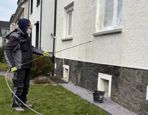 Fassadenhydrophobierung mit Porophob-F – Außenwand Mittelhessen
